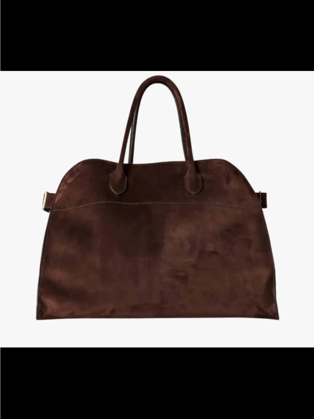 Brown suede shopper Bag